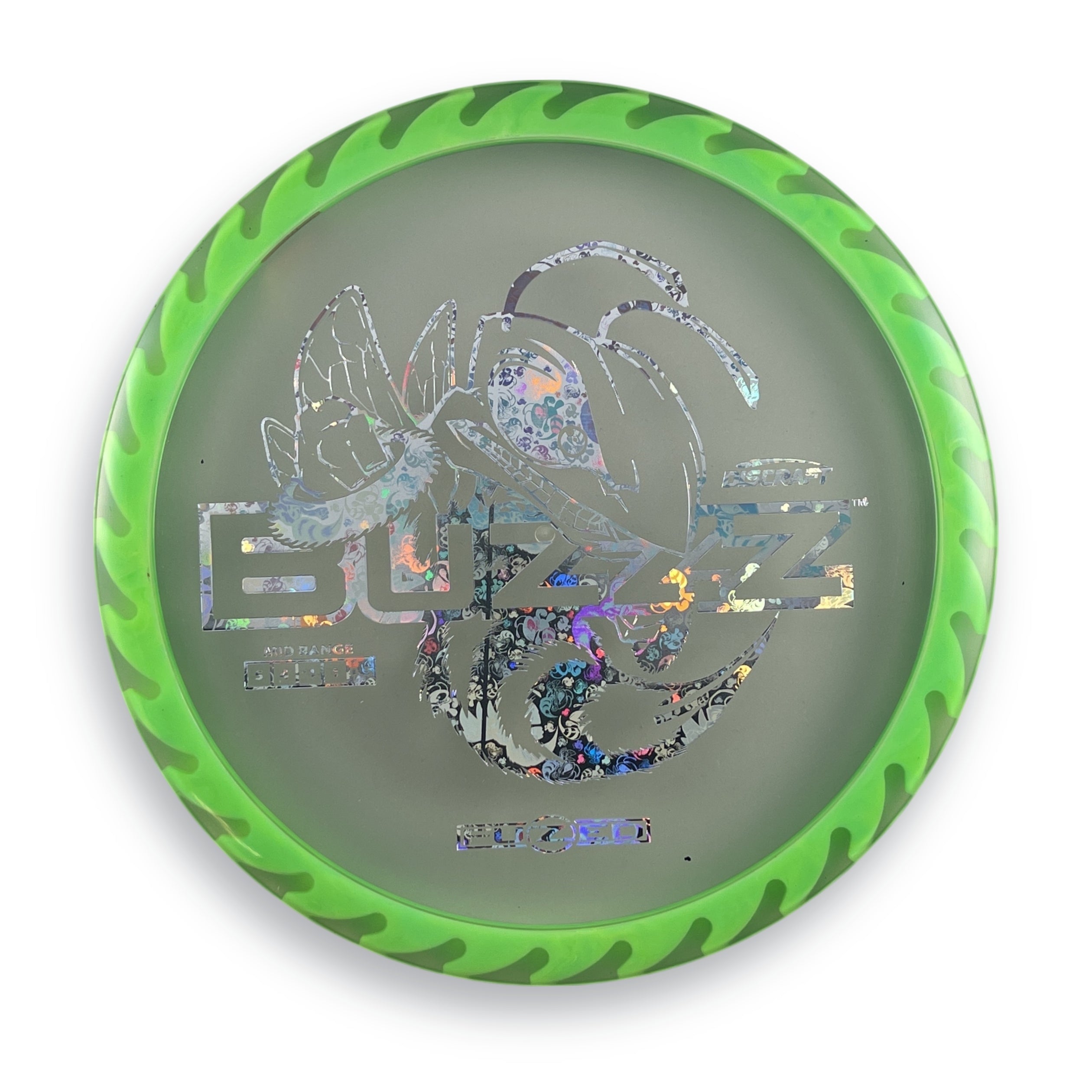 Bee Foil FuZed Z BuzzzSaw Green Rim Clear Plate 178g (Warehouse Gem!!)