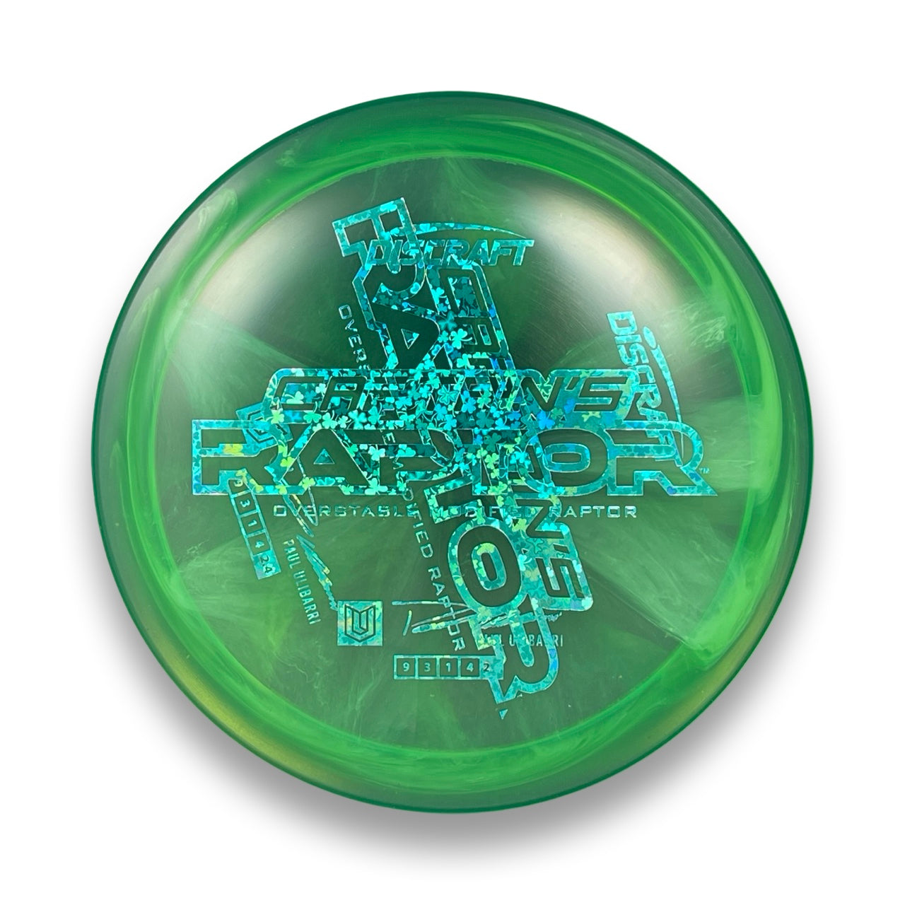 Webby Misprint Z Swirl Captain's Raptor 173-174g (Warehouse Gem!!)