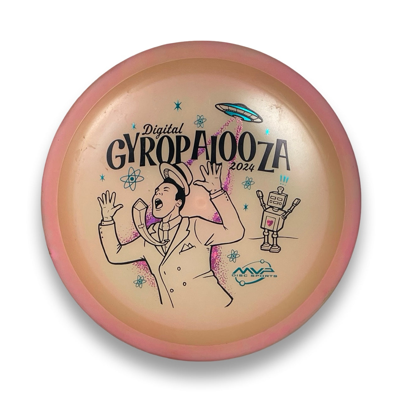 2024 Gyropalooza Total Eclipse Vanish Green Plate White Rim 175g 7.5/10 (Used Gem!!)